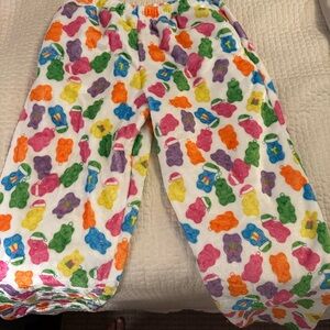 Colorful Bear Print Kids Pajama Bottoms
